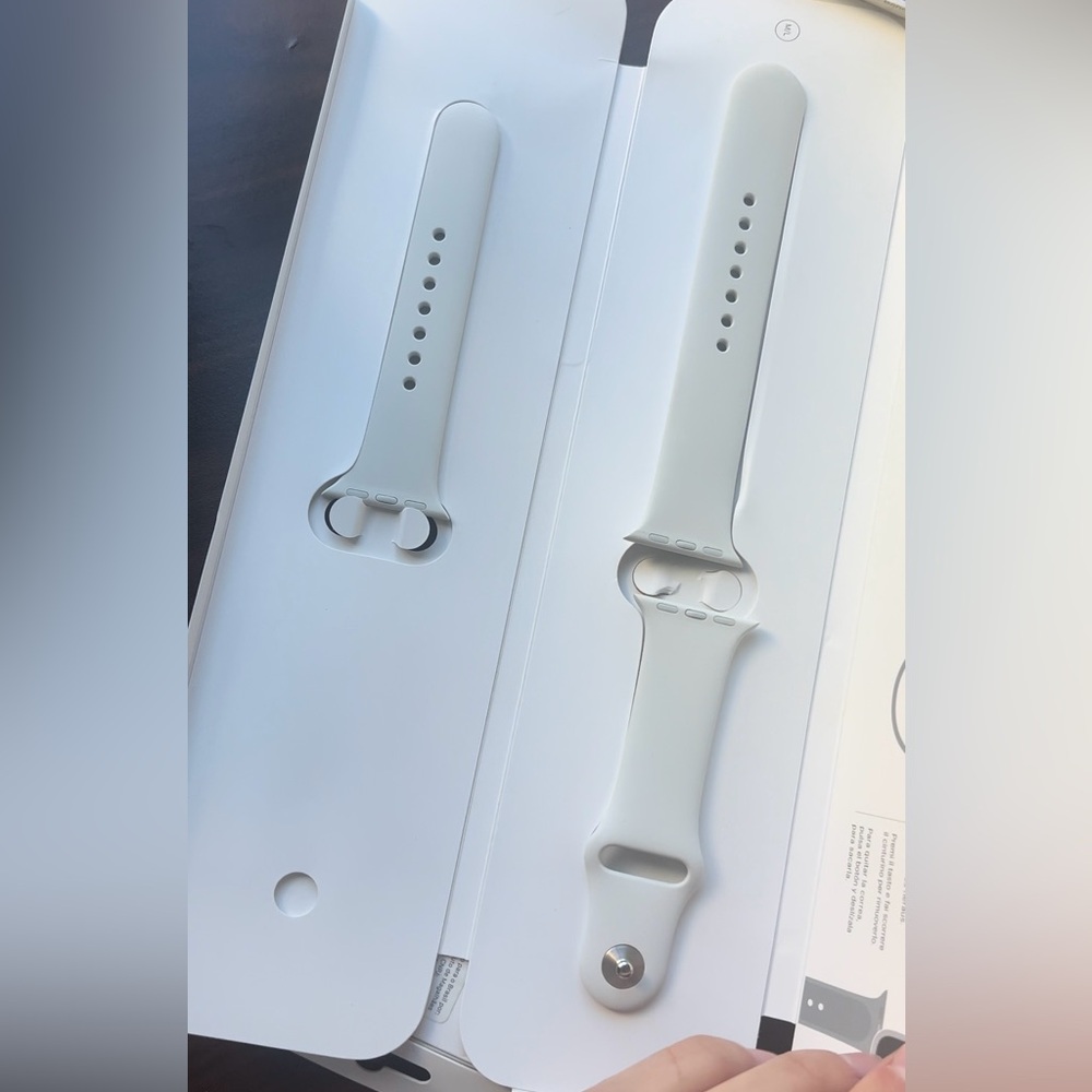 White Apple Watch Sport Band